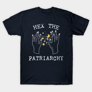 Hex The Patriarchy Femіnist Witch Funny Magical Mystical Magic moon T-Shirt